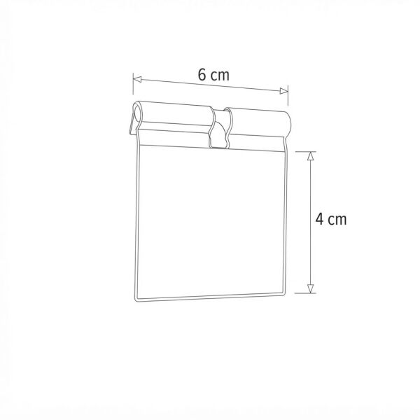 Tel Etiketlik 6 cm (10'lu Paket)
