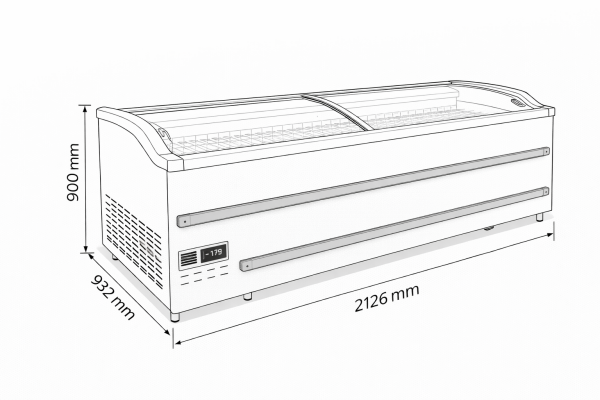 Apple 212 NT Negatif Mod Yatay Soğutucu Dolap