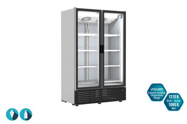 Kiwi 1270 Şişe Soğutucu Kapaklı Dolap