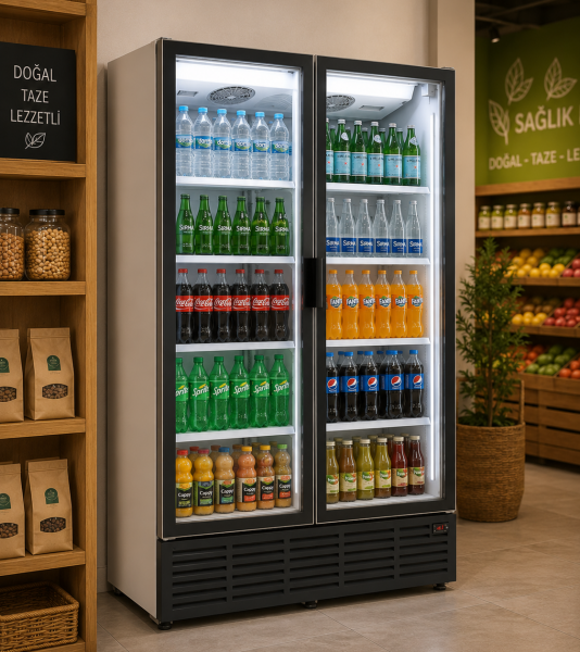 Kiwi 1620 2D İki Kapılı Şişe Soğutucu Dolap