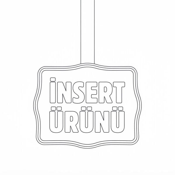 Sarkıtmalı Insert Etiketi (25'li Paket)
