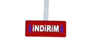 Sarkıtmalı İndirim Etiketi (25 Li Paket)