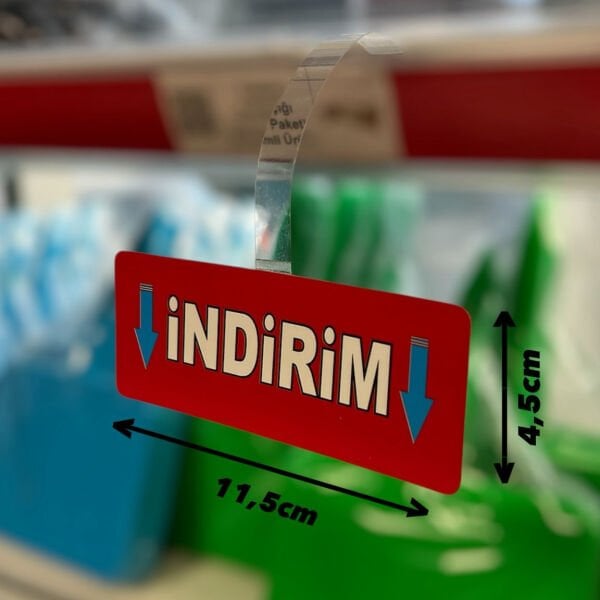 Sarkıtmalı İndirim Etiketi (25 Li Paket)