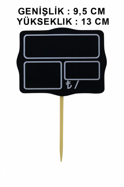 Ahşap Saplamalı Küçük Kare(10 Adet)