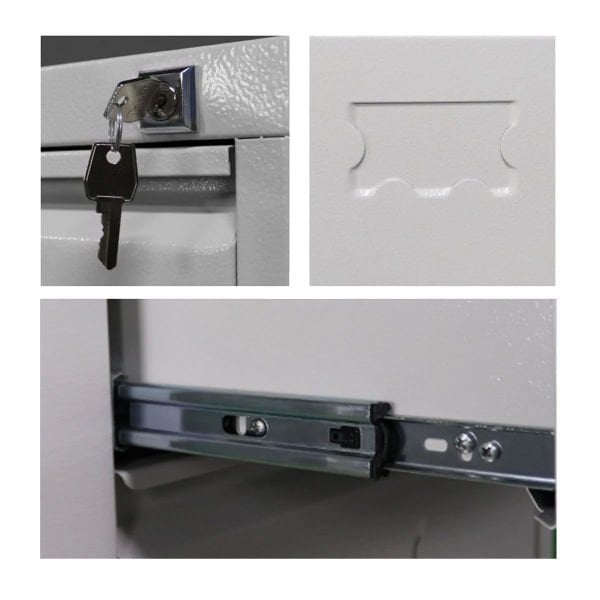 Metal Klasör Dosya Dolabı 5'li Gri Ofis Arşiv Dolabı