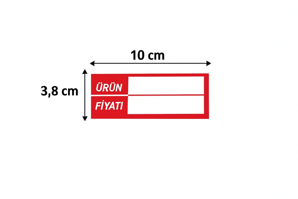 Silinebilir Raf Etiketi SE 455 (100'lü Paket)