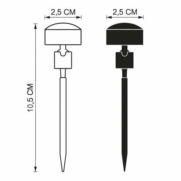Saplamalı Etiket Tutucu (10 Lu Paket)