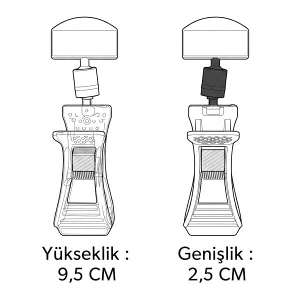Büyük Mandallı Etiket Tutucu (10'lu Paket)