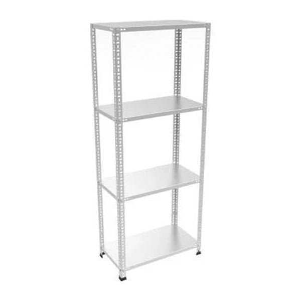 Depo Rafı Cıvatalı Çelik Raf Sistemi 4 Katlı 43x93x250 cm