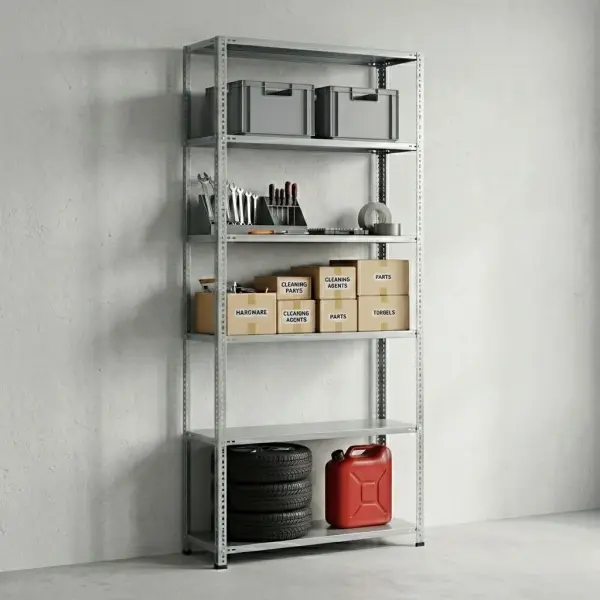Bolted Steel Shelving Unit 31x75xh250 6 Storeys