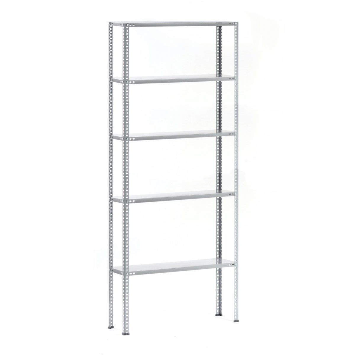 Depo Rafı Cıvatalı Çelik Raf Sistemi 5 Katlı 59x59x250 cm