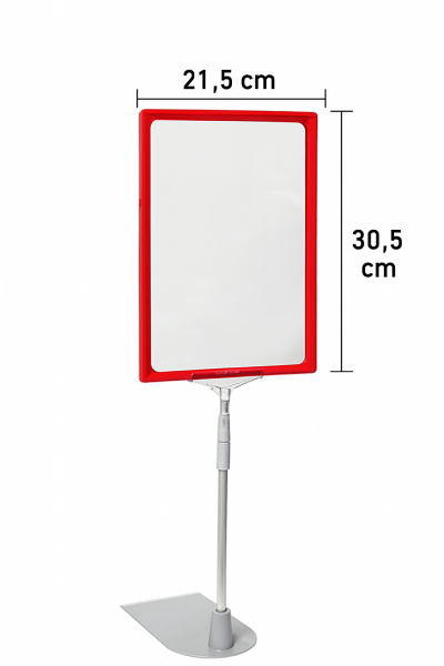 Plastik Ördek Ayaklı A4 Çerçeve Takımı (10 Lu Paket) Siyah