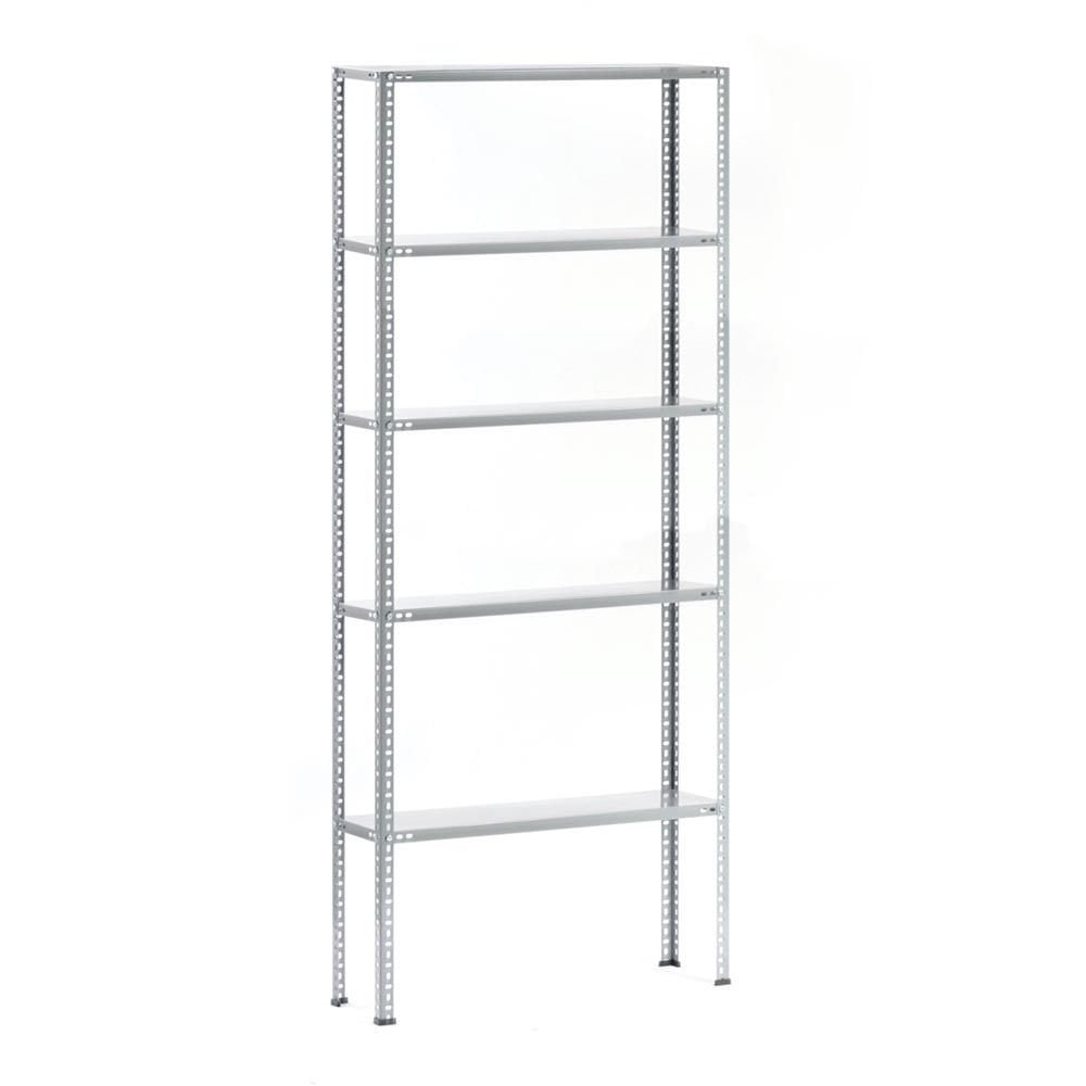 Depo Rafı Cıvatalı Çelik Raf Sistemi 5 Katlı 59x75x250 cm