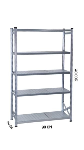 GALVANİZ RACK ÜNİTE 40X200 CM 5 KATLI 900mm