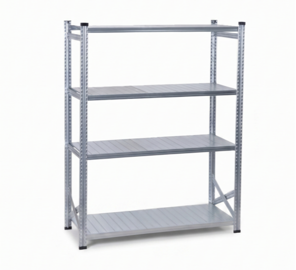 Depo Rafı Galvanizli Raf Sistemi 4 Katlı 60x200 cm