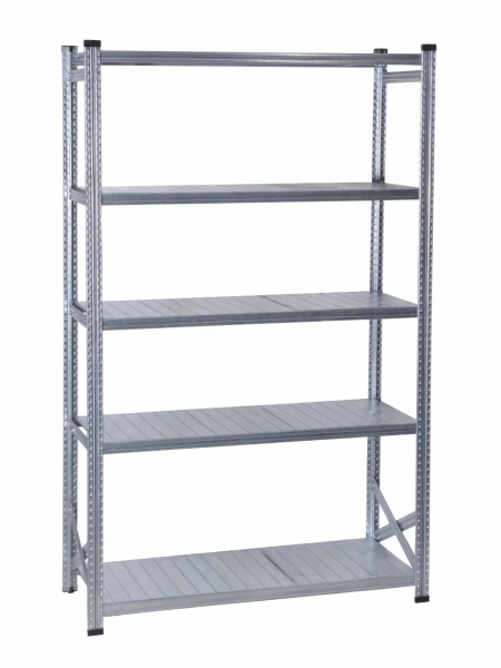 Depo Rafı Galvanizli Raf Sistemi 5 Katlı 50x200 cm