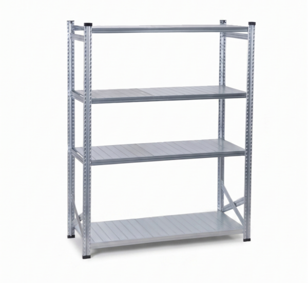 Depo Rafı Galvanizli Raf Sistemi 4 Katlı 40x300 cm