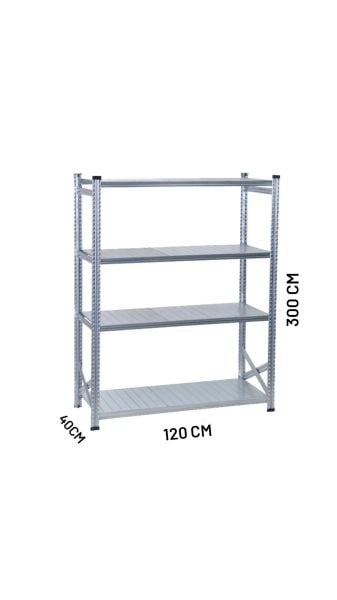 GALVANİZ RACK ÜNİTE 40X300 4 KATLI