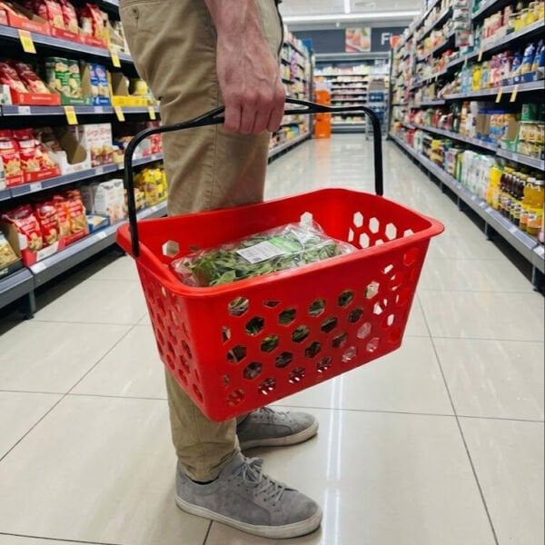 Plastik Alışveriş Sepeti Tek Saplı 25 Litre (5'li Paket)