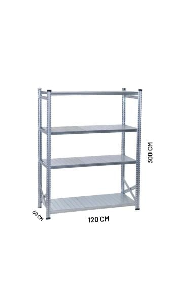 GALVANİZ RACK ÜNİTE 60X300 4 KATLI 1200mm