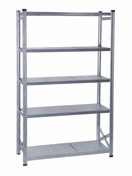 Depo Rafı Galvanizli Raf Sistemi 5 Katlı 40x250 cm