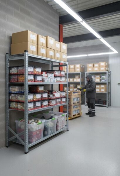 GALVANİZ RACK ÜNİTE 50X250 CM 5 KATLI