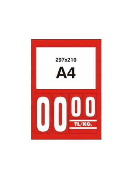 A4 Fiyat Etiketlik - Pn-3750