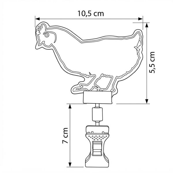 Mandallı Tavuk Figürlü Fiyatlık (10'lu Paket)