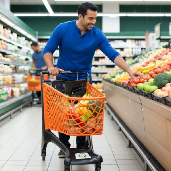 Plastik Market Arabası 110 Litre - City