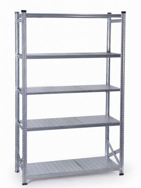 Depo Rafı Galvanizli Raf Sistemi 5 Katlı 60x250 cm