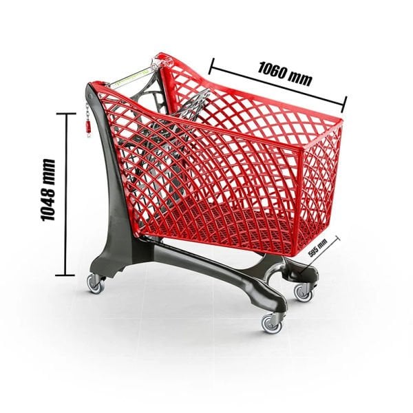 Plastik Market Arabası 210Lt - Duka