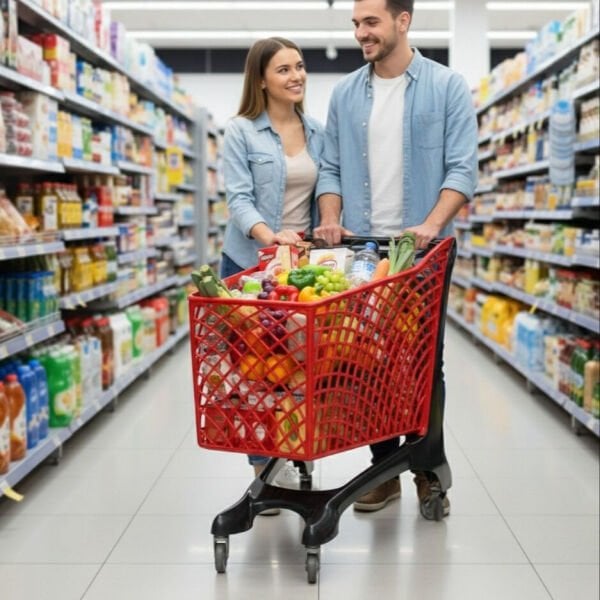 Plastik Market Arabası 210 Litre - Duka