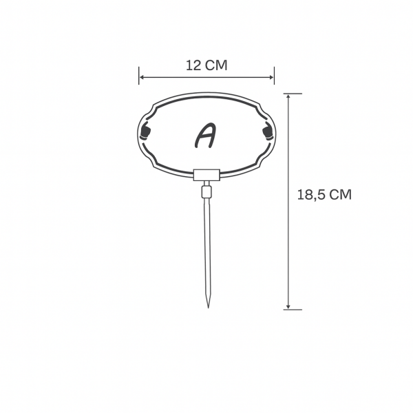 Plastik Saplamalı Fiyatlık Elips (10 Lu Paket)