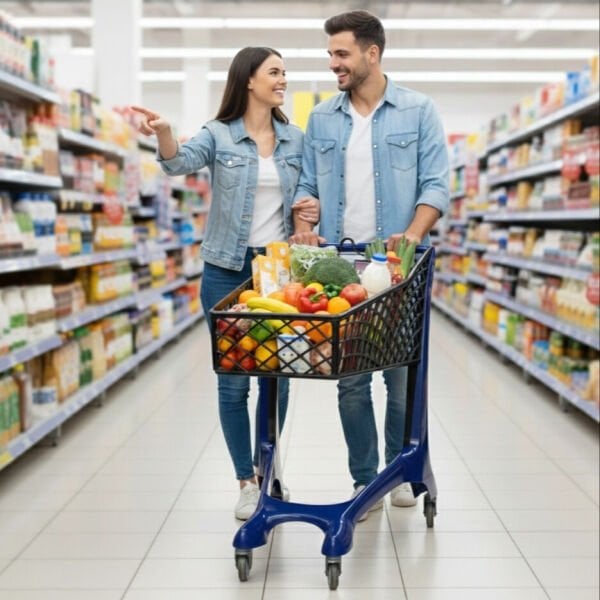 Plastik Market Arabası 90 Litre - Keita