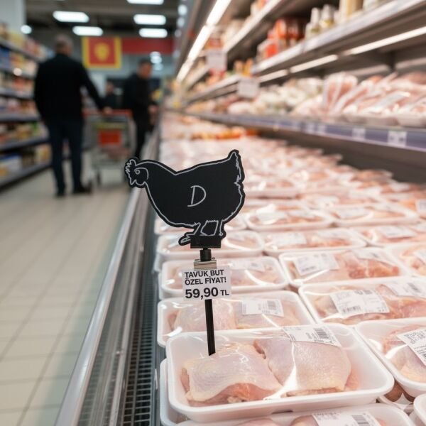 Plastik Saplamalı Tavuk Figürlü Fiyatlık (10 Adet)