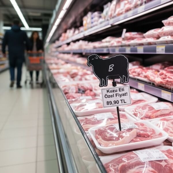 Plastik Saplamalı Kuzu Figürlü Fiyatlık (10 Adet)