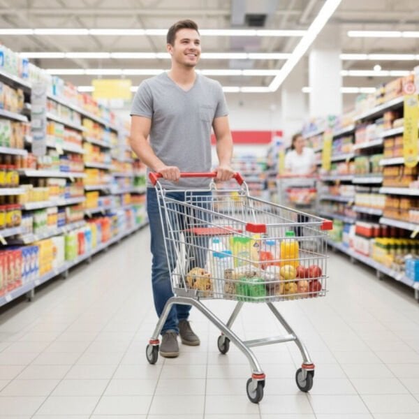 Market Arabası Bebe Setli 150 Litre (Metal)