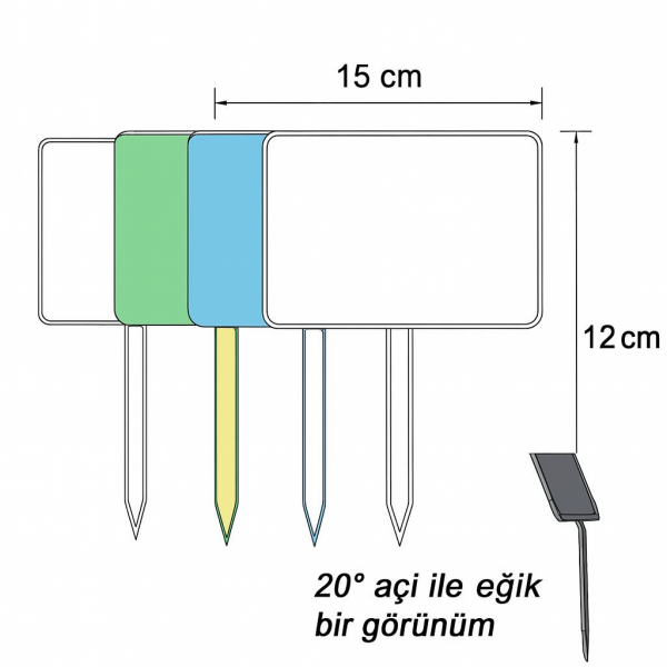 Saplanabilir Cepsiz Etiket (10lu paket)