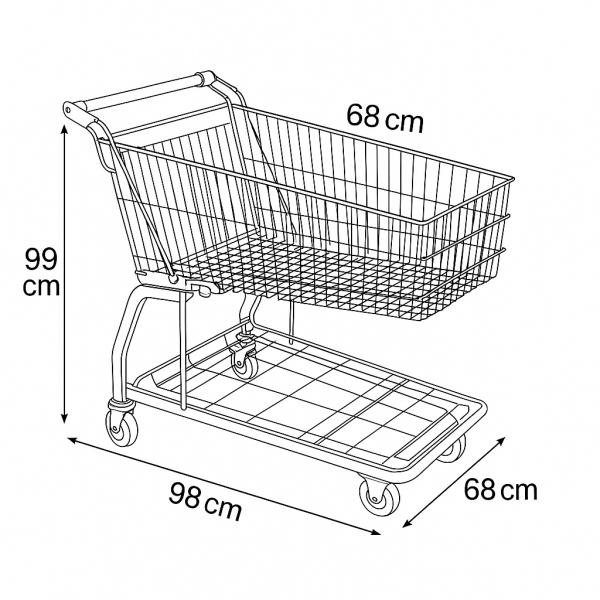 Yapı Market Arabası 160 Litre