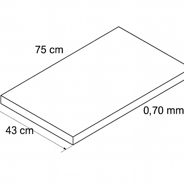 Cıvatalı Çelik Raf Tablası 43x93 cm 0,70 mm (43x75cm)(0,70mm)