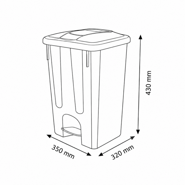 25 Litre Plastik Çöp Kovası