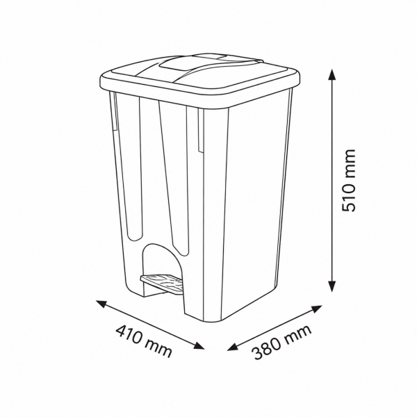 40 Litre Plastik Çöp Kovası
