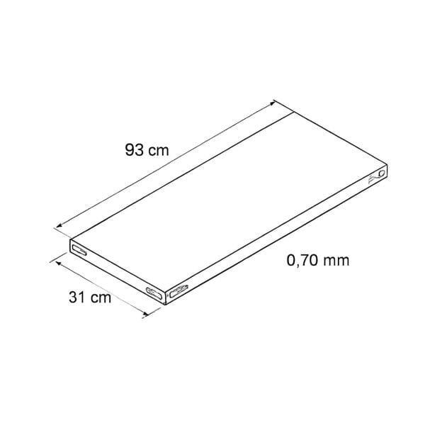 Civatalı Hafif Yük Rafı Tablası 31X93 Cm (0,70 Mm)