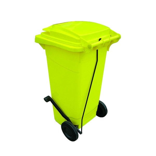 120 Litre Pedallı Plastik Çöp Kovası