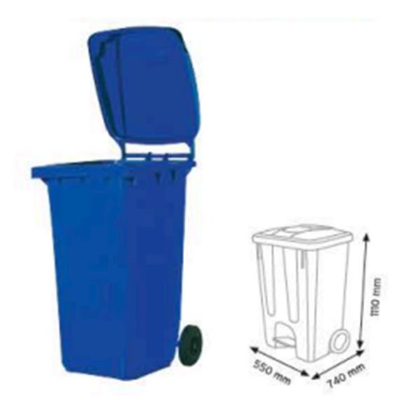 Plastik Çöp Kovaları  240 Litre