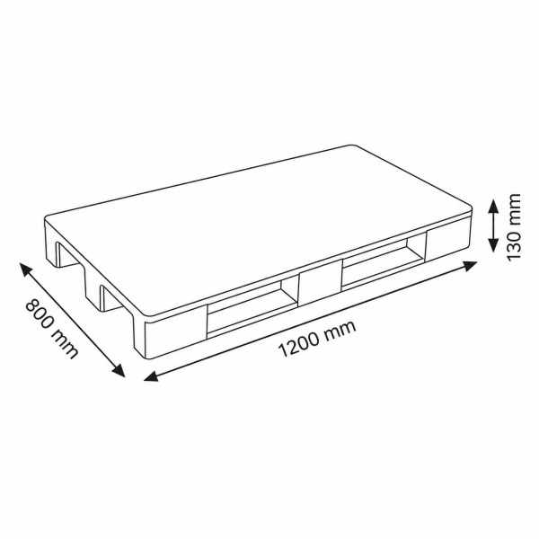 Plastik Palet P80x120 Export Delikli (Kod: 8S3WRGPWRR)