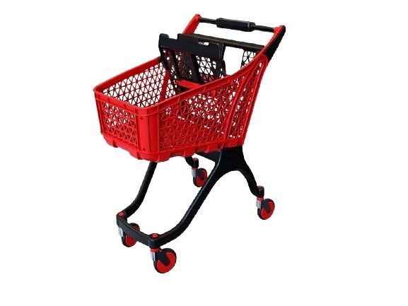 Plastik Market Arabası 100 Litre Kırmızı