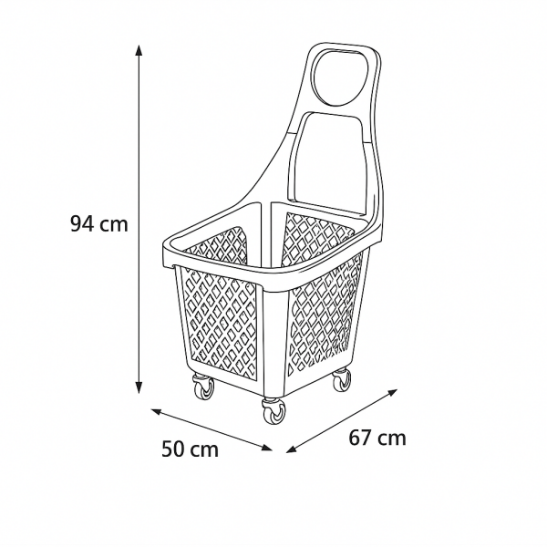 Maxi Tyko Tekerlekli Sepet 66 Litre