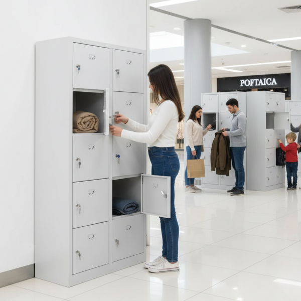 10 Gözlü Emanet Dolabı Metal Cep Telefonu Dolabı