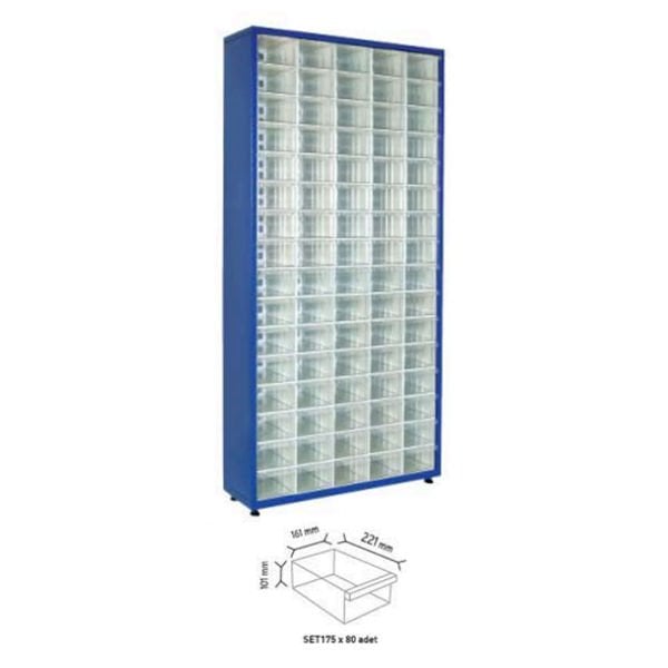 Çekmeceli Tek Yönlü Metal Dolap TMD 175